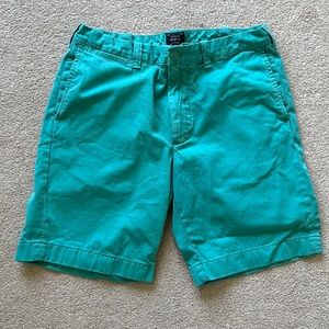 JCrew shorts in green size 32 inseam 9